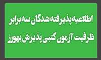 اطلاعیه مصاحبه ‌پذیرفته شدگان سه برابر ظرفیت  آزمون کتبی پذیرش بهورز دانشگاه علوم پزشکی ایرانشهر